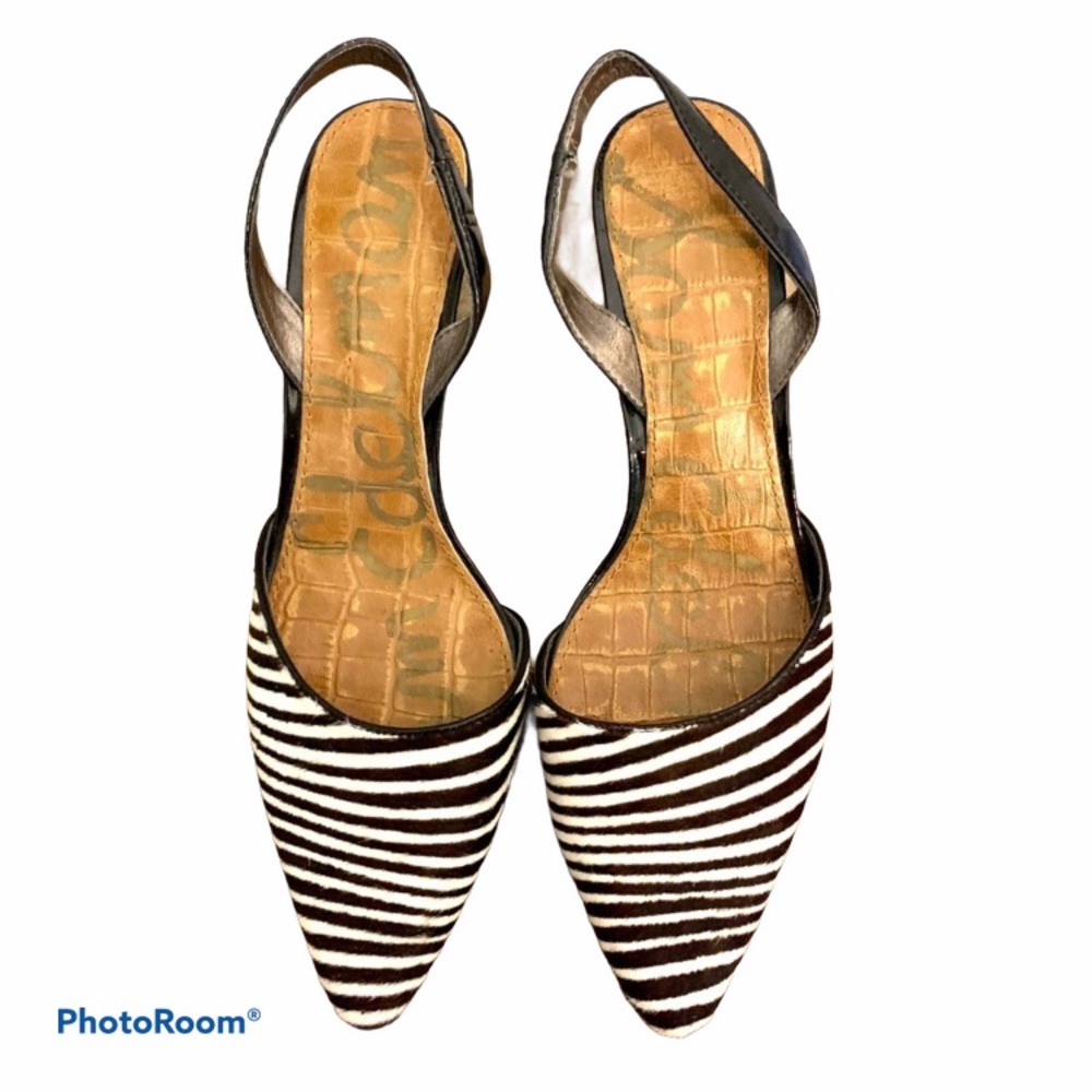 💖Sam Edelman leather sling back pumps